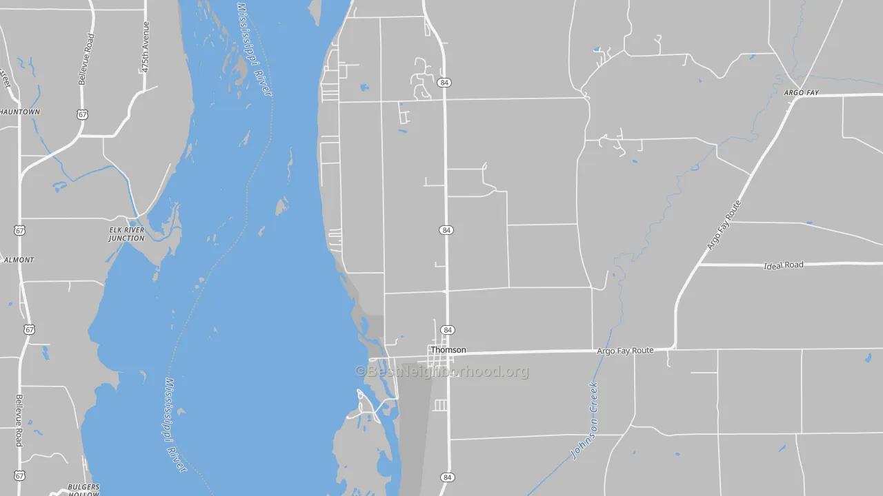 Transit Grade map of Thomson, IL