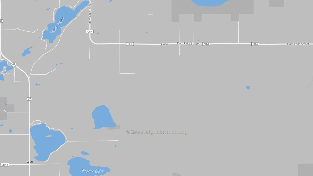 Transit Grade map of Thor, MN