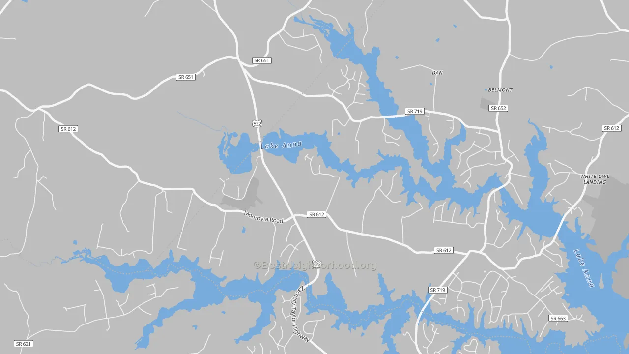 Transit Grade map of Thornhill, VA