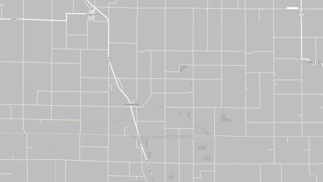 Transit Grade map of Thornhope, IN