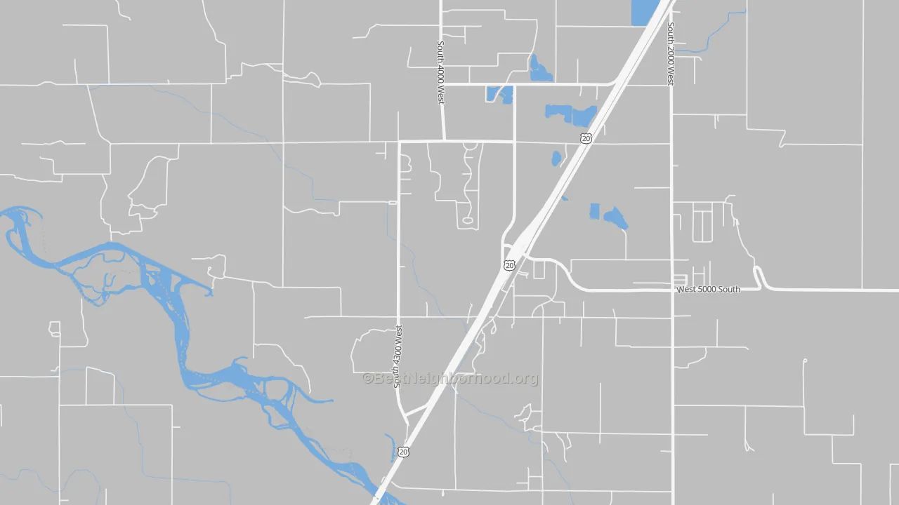Transit Grade map of Thornton, ID