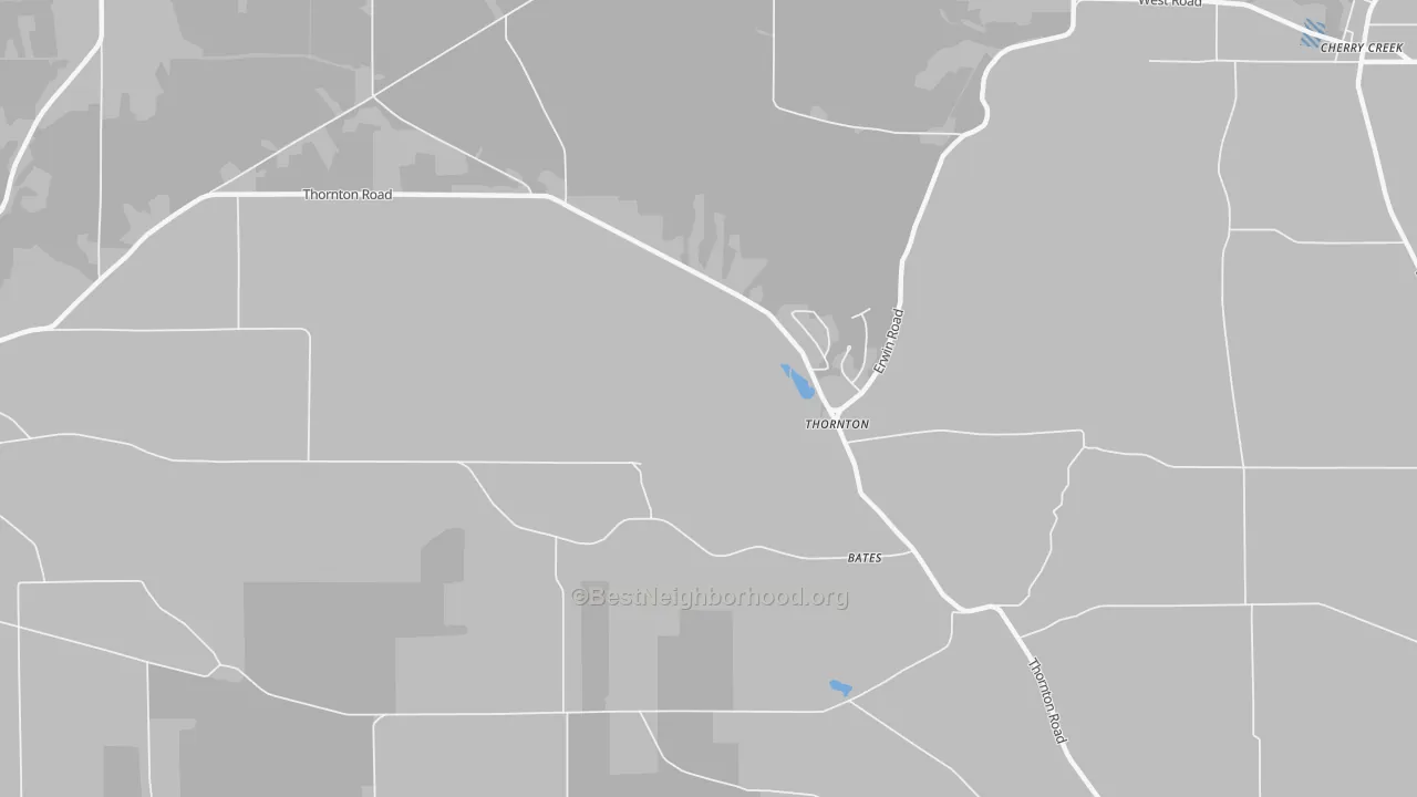 Transit Grade map of Thornton, NY