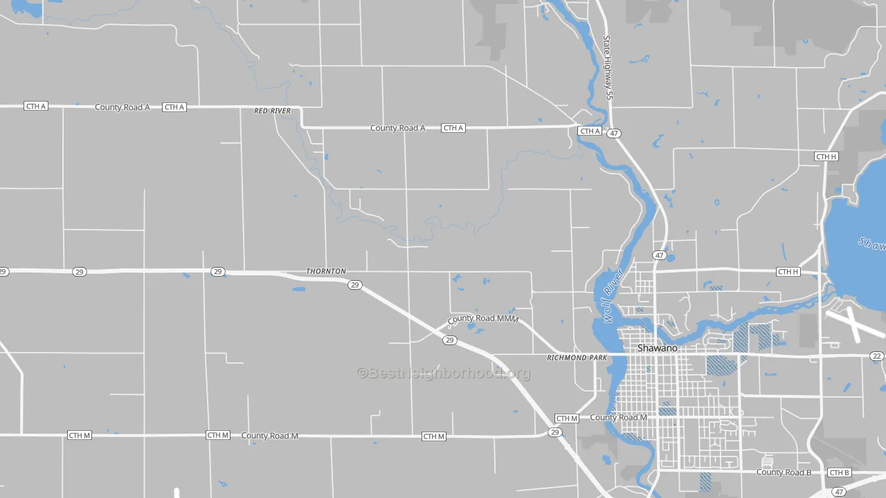 Transit Grade map of Thornton, WI