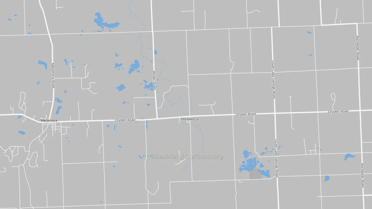Transit Grade map of Thornville, MI