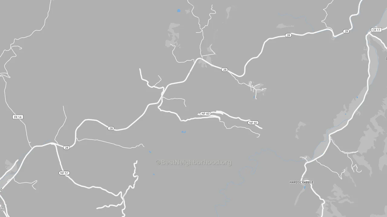 Transit Grade map of Thornwood, WV
