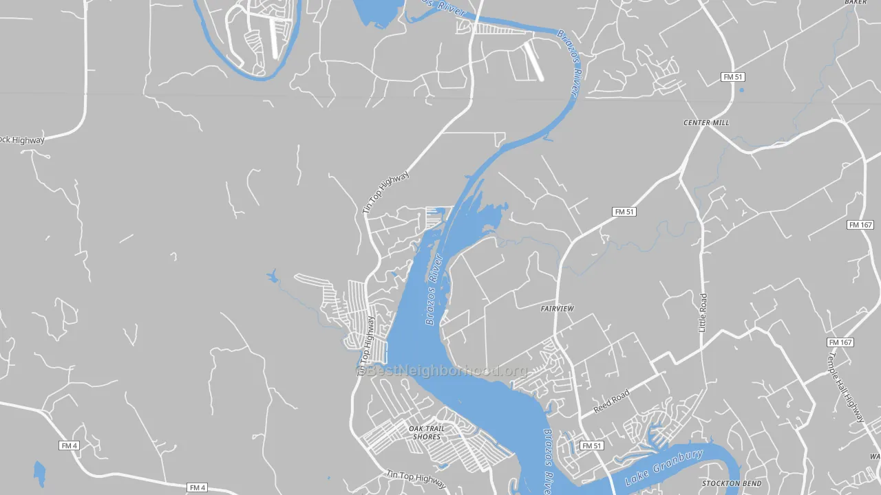 Transit Grade map of Thorp Spring, TX