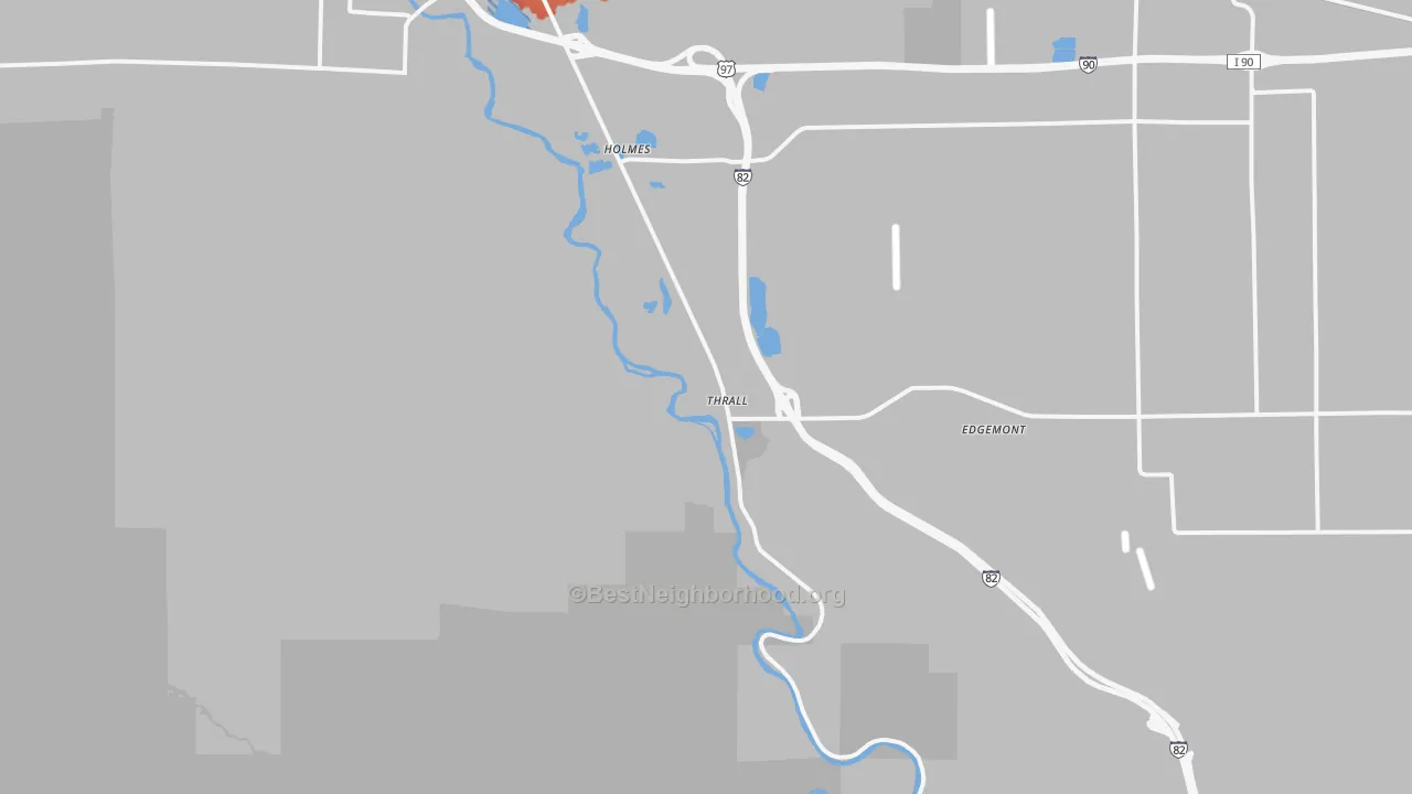 Transit Grade map of Thrall, WA