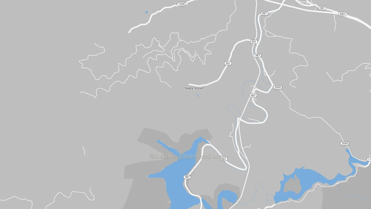 Transit Grade map of Three Point, KY