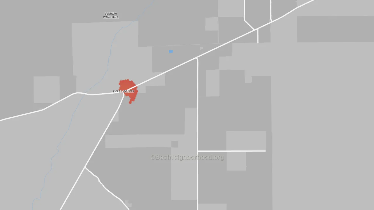 Transit Grade map of Three Points, AZ