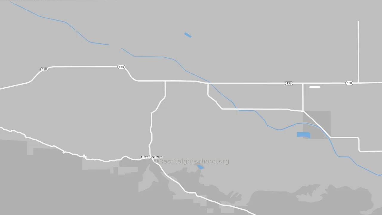 Transit Grade map of Three Points, CA