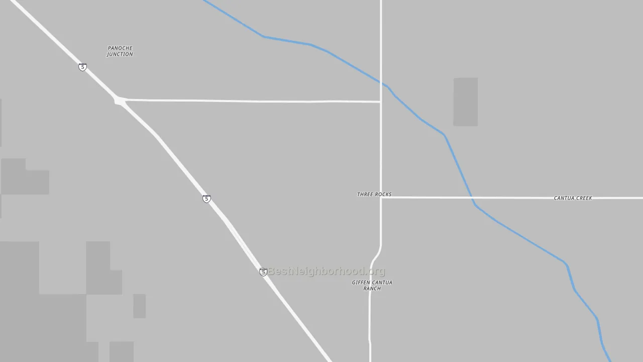 Transit Grade map of Three Rocks, CA