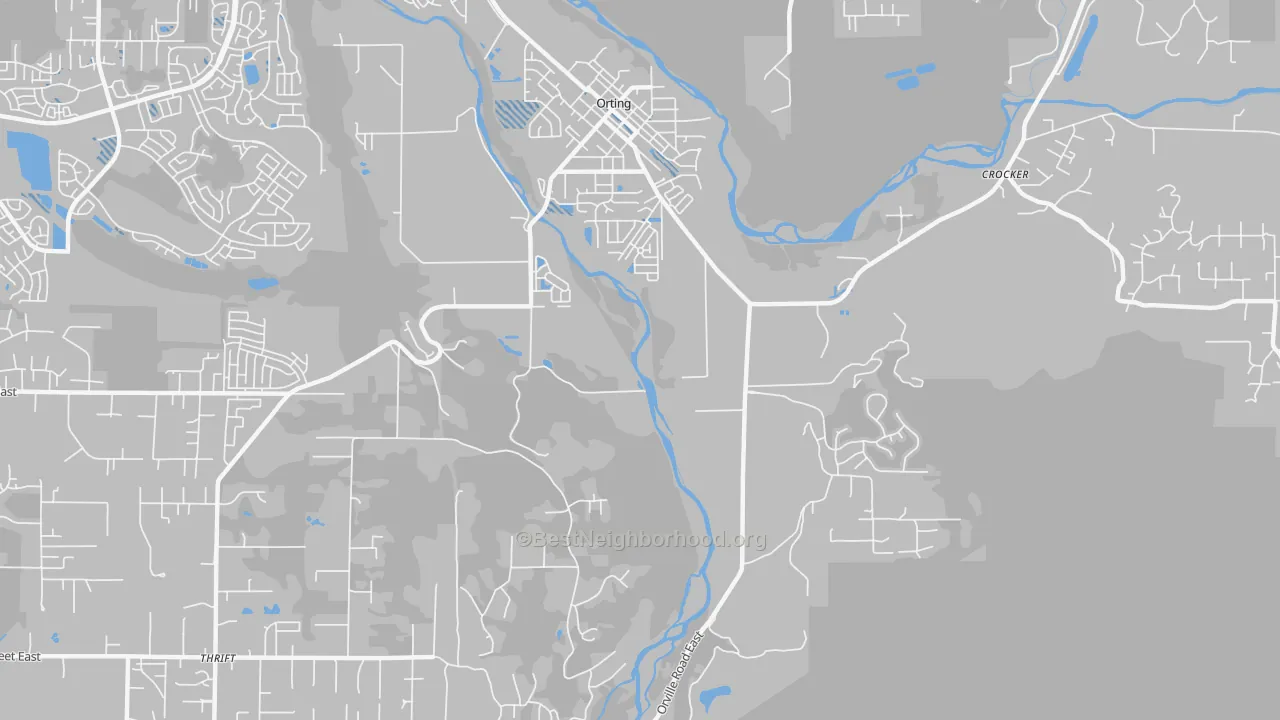 Transit Grade map of Thrift, WA