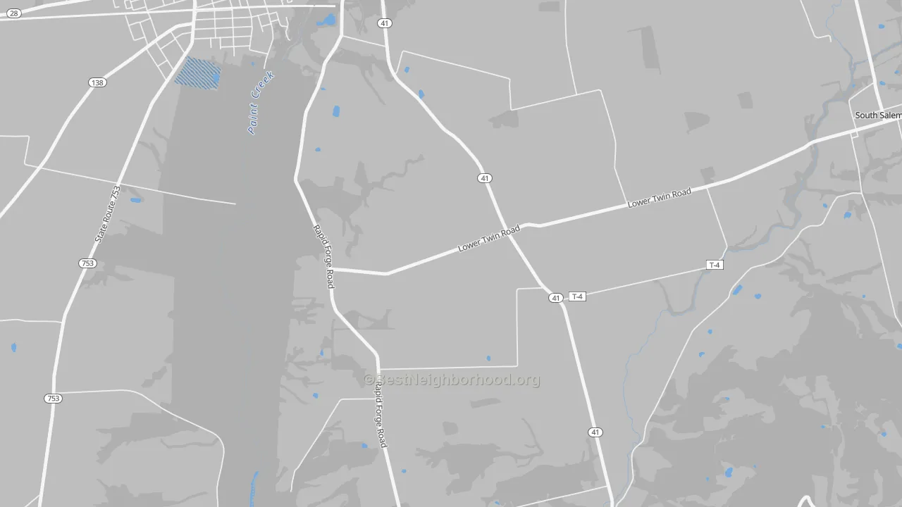 Transit Grade map of Thrifton, OH