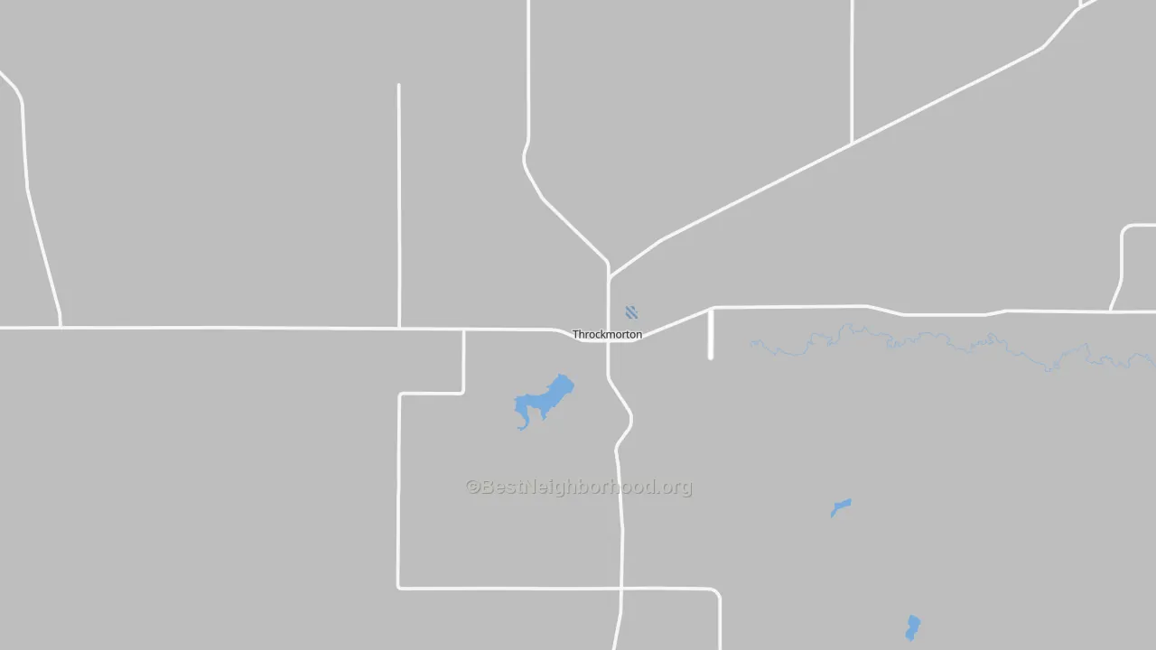 Transit Grade map of Throckmorton, TX