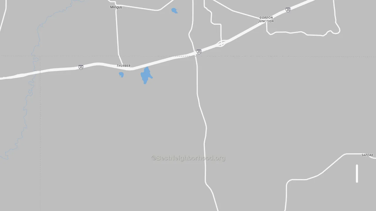 Transit Grade map of Thurber, TX