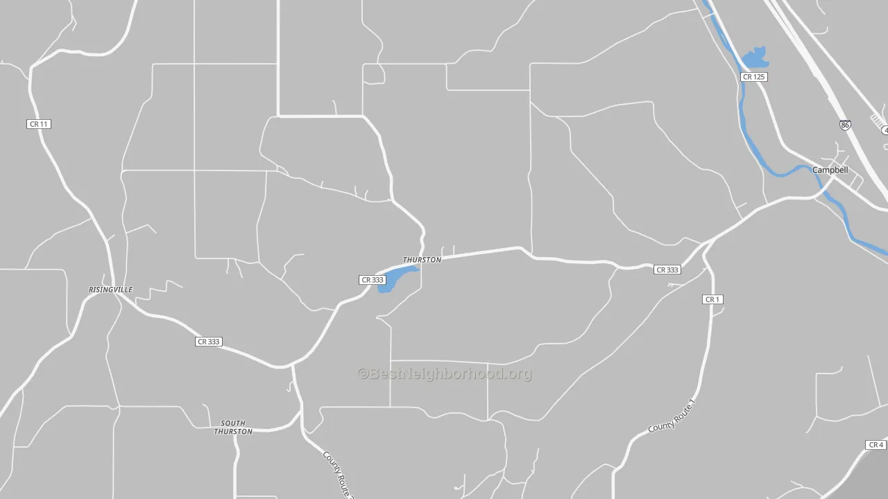 Transit Grade map of Thurston, NY