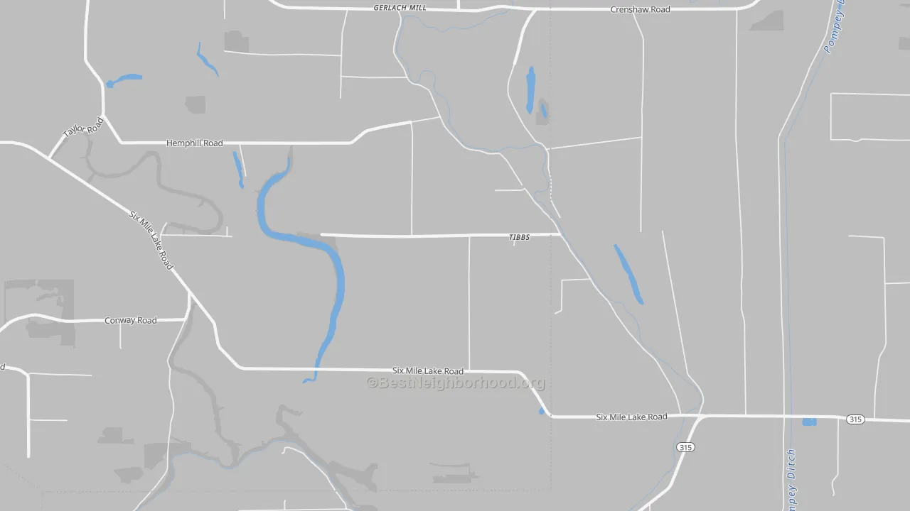 Transit Grade map of Tibbs, MS
