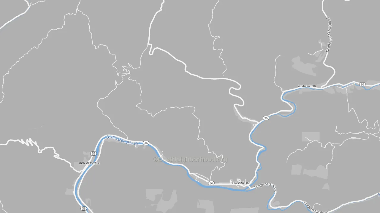 Transit Grade map of Tide, OR