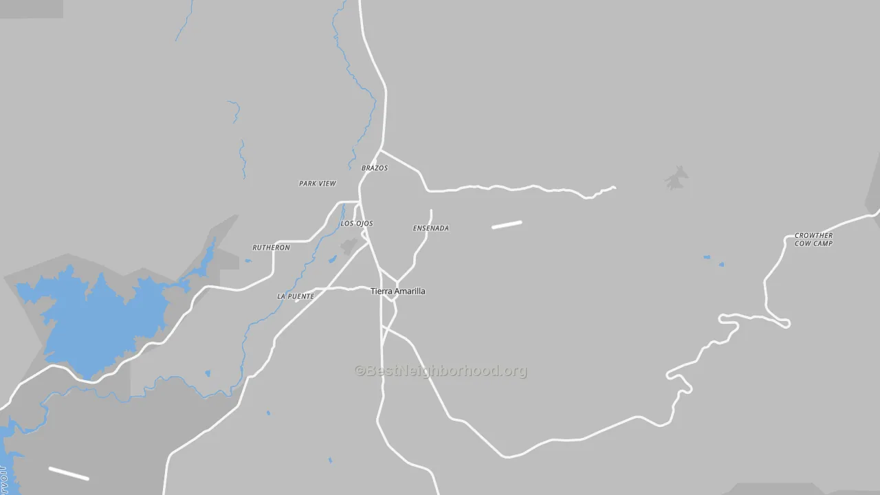 Transit Grade map of Tierra Amarilla, NM