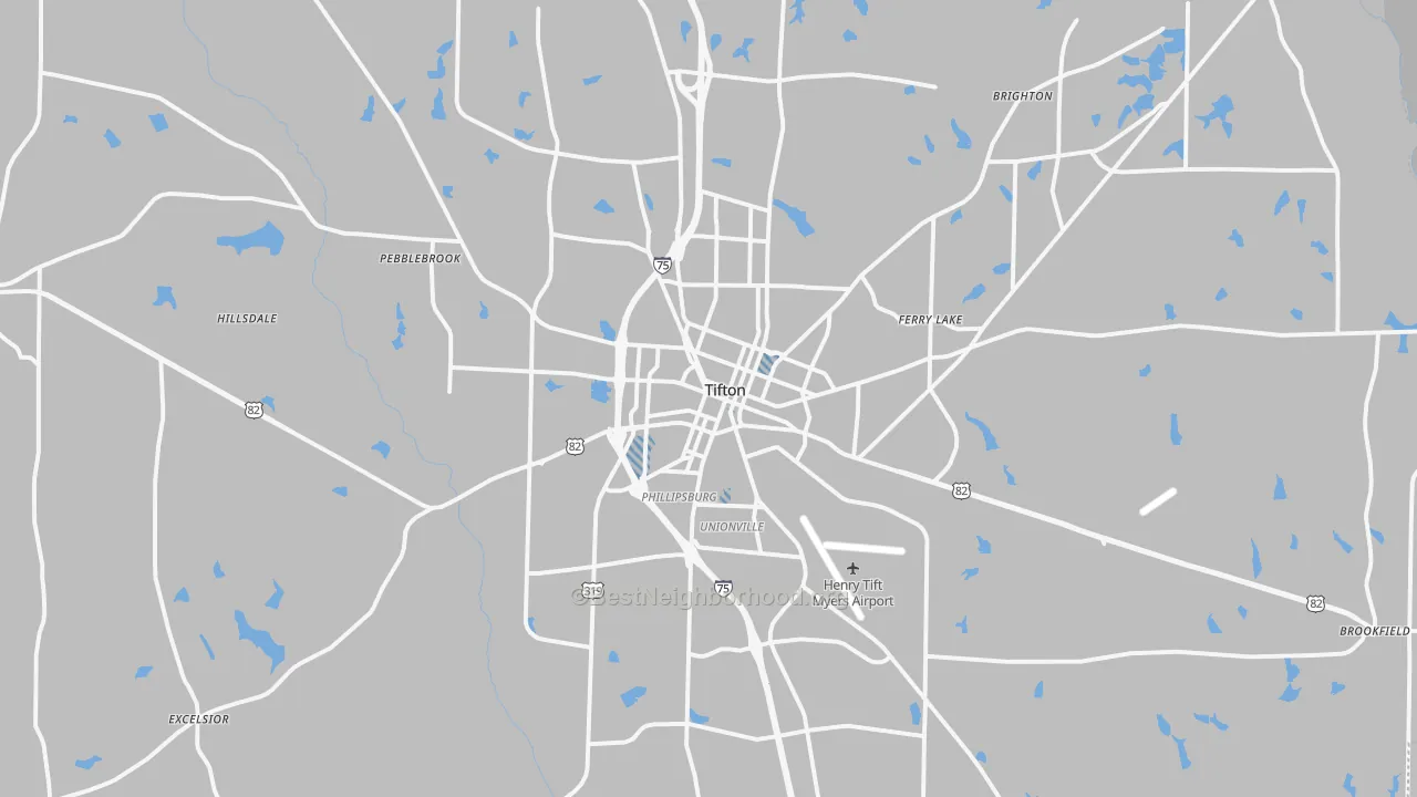 Transit Grade map of Tift County, GA