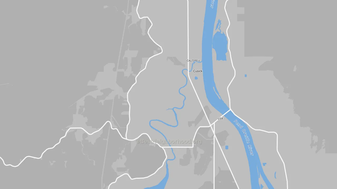Transit Grade map of Tiger, WA