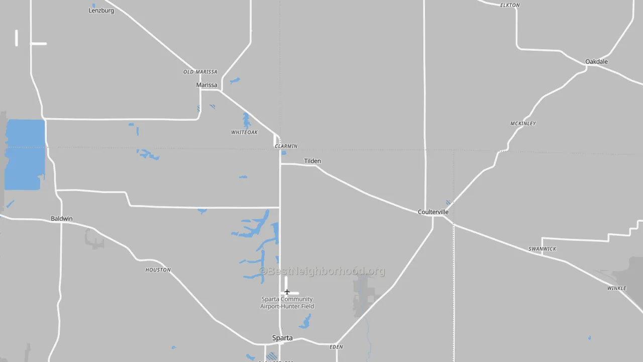 Transit Grade map of Tilden, IL