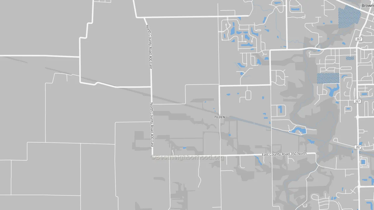 Transit Grade map of Tilden, IN