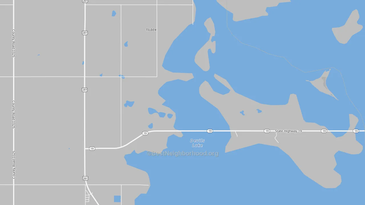 Transit Grade map of Tilden, ND