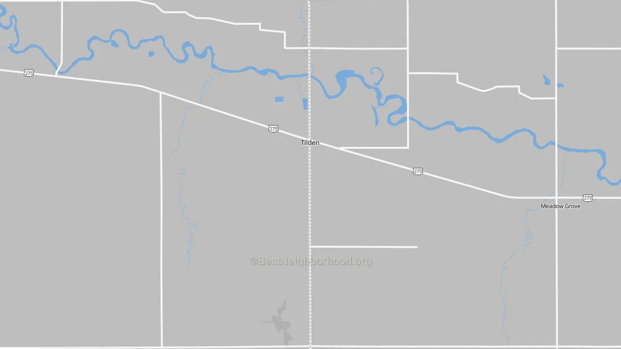 Transit Grade map of Tilden, NE