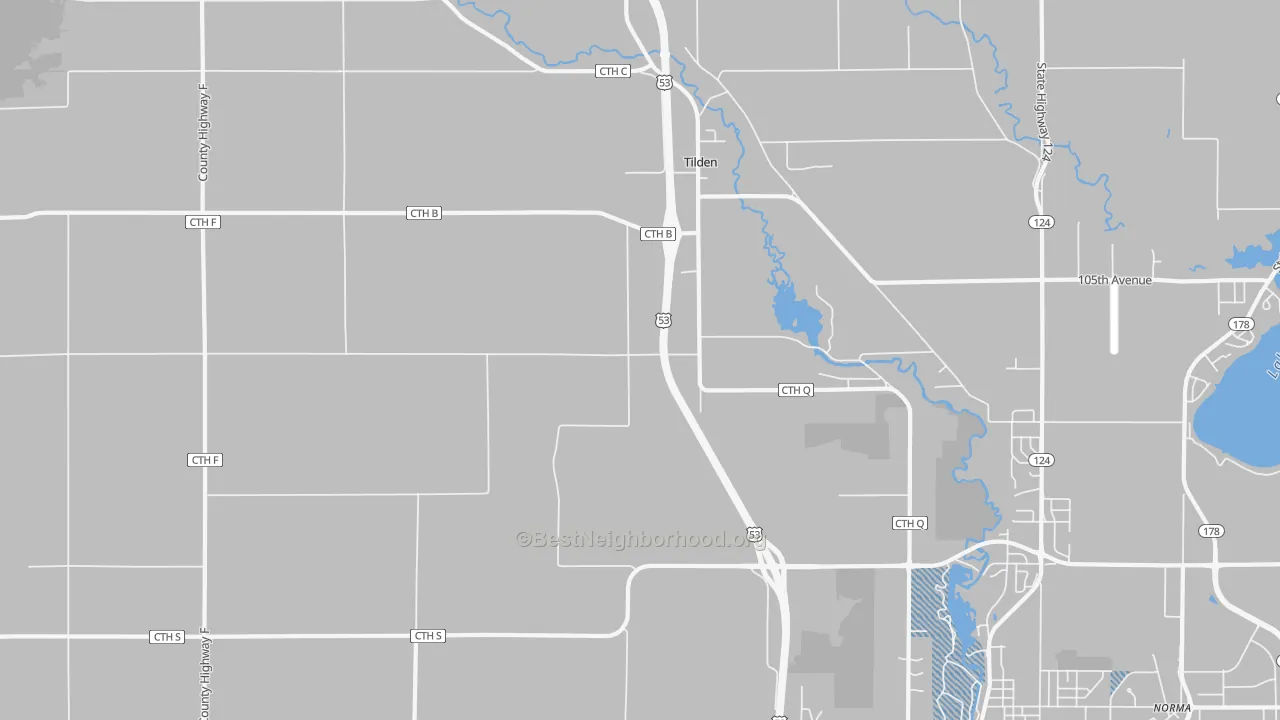 Transit Grade map of Tilden, WI