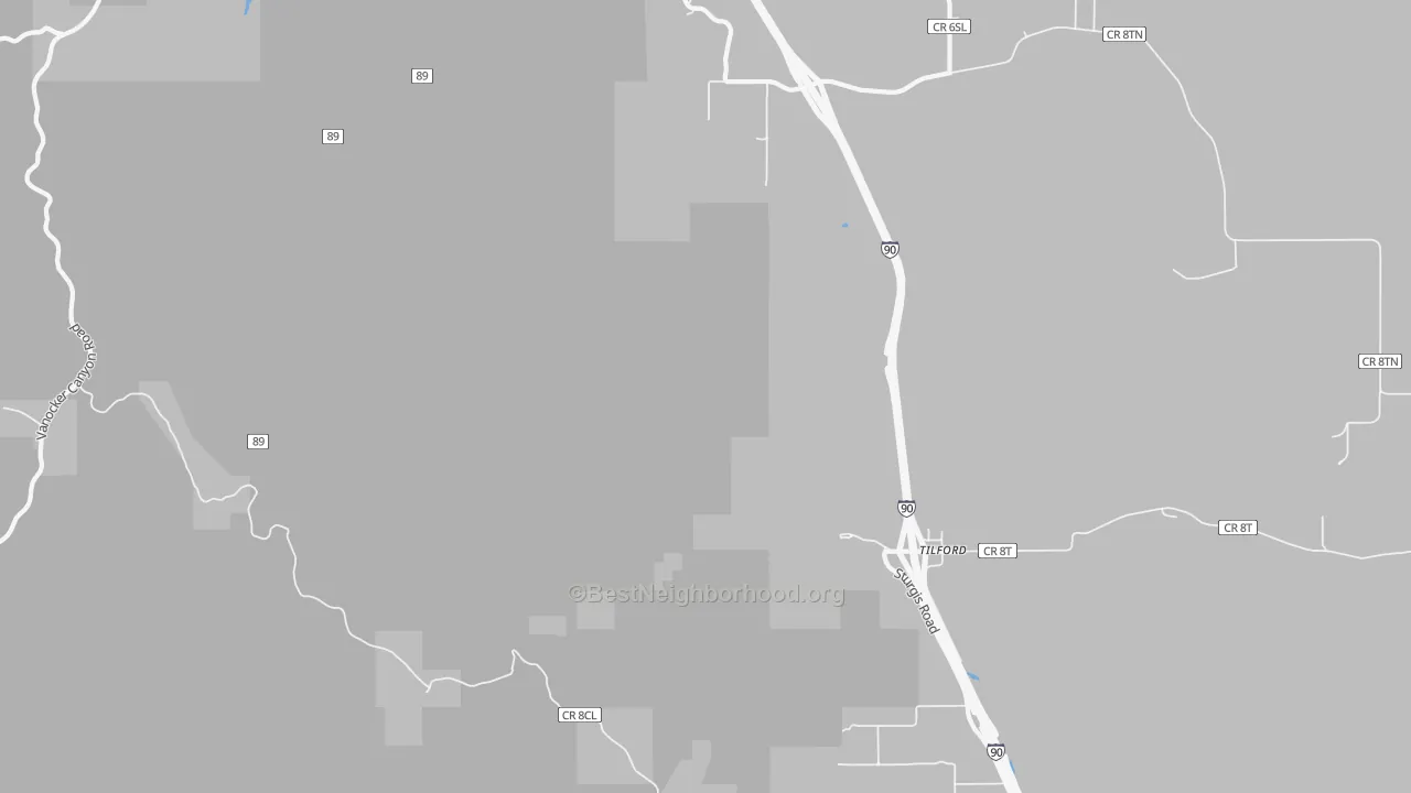Transit Grade map of Tilford, SD