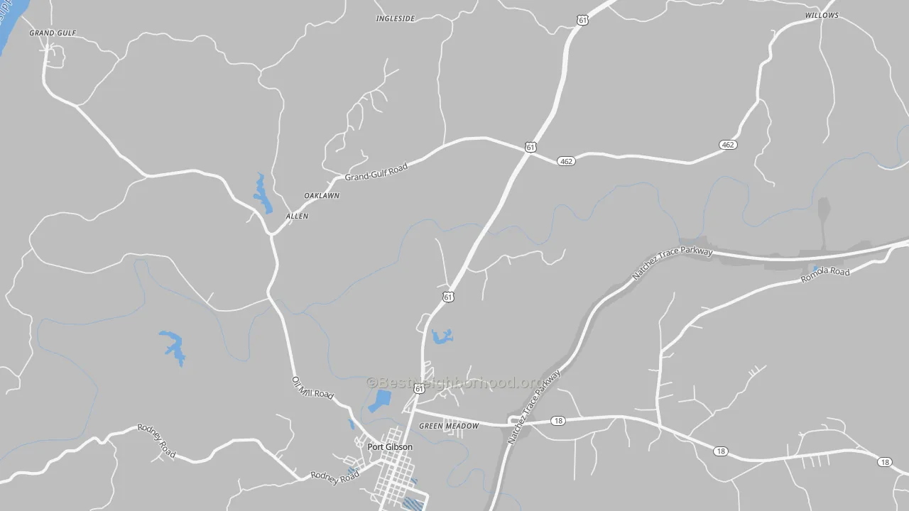 Transit Grade map of Tillman, MS