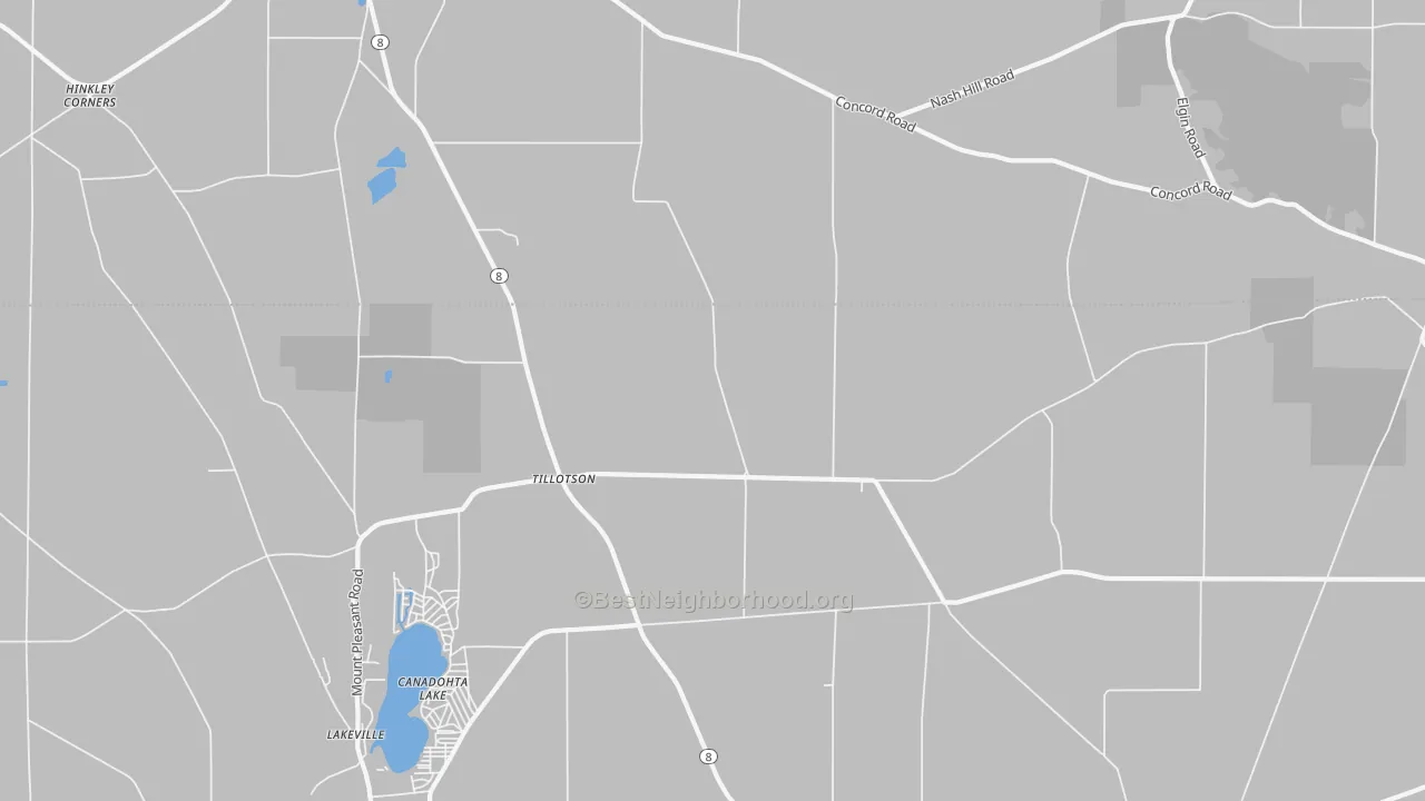 Transit Grade map of Tillotson, PA