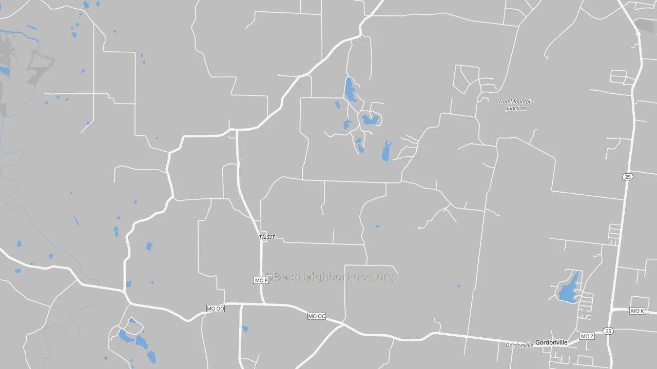 Transit Grade map of Tilsit, MO