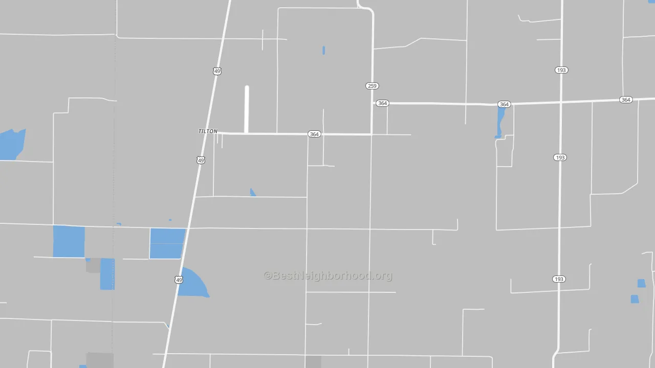 Transit Grade map of Tilton, AR