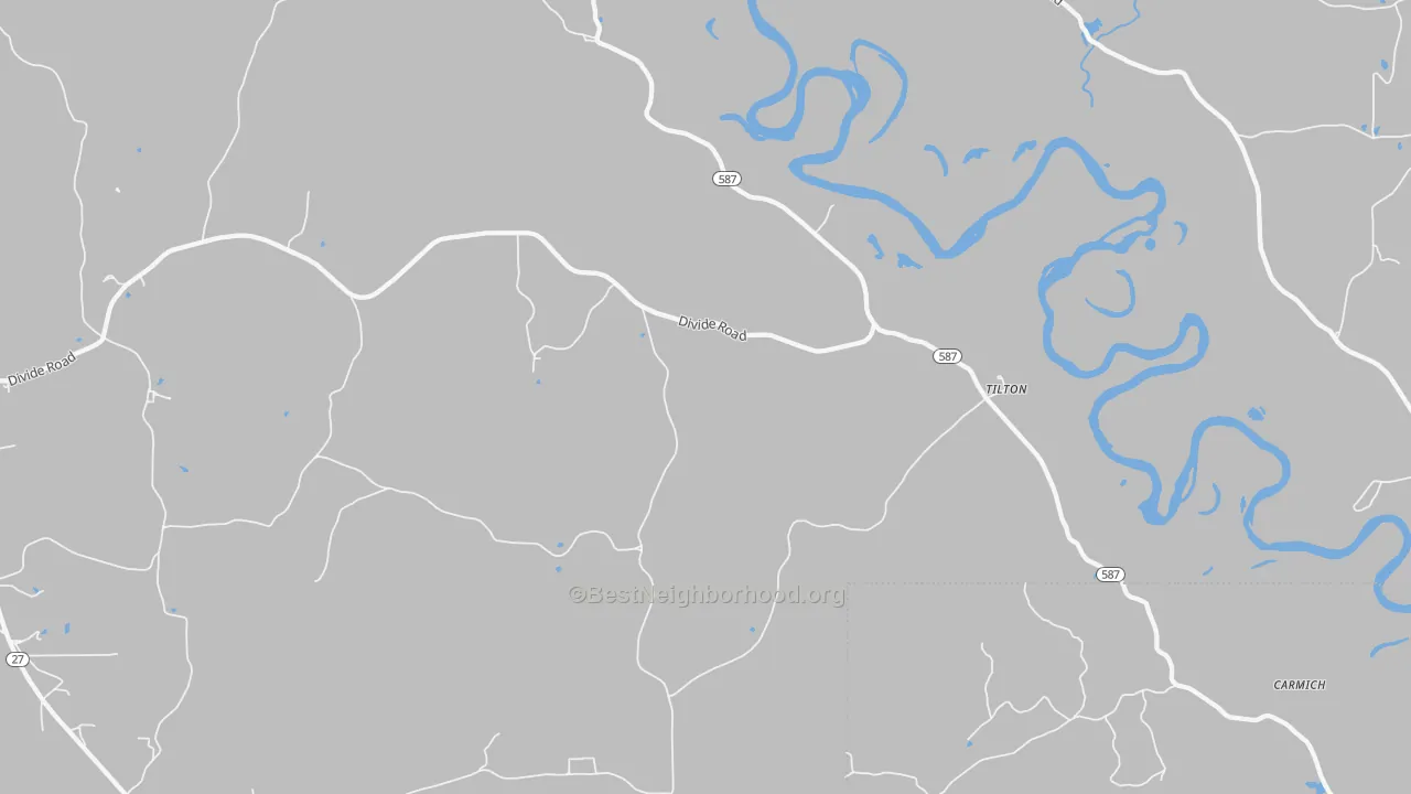 Transit Grade map of Tilton, MS