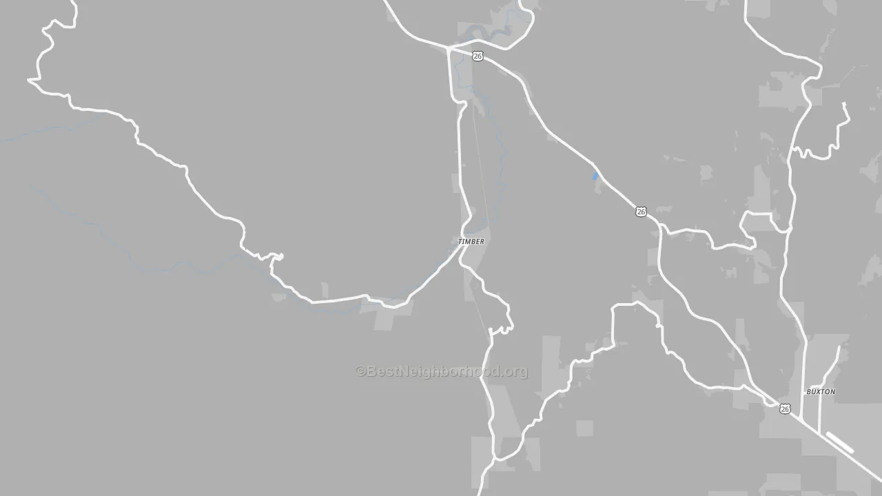Transit Grade map of Timber, OR