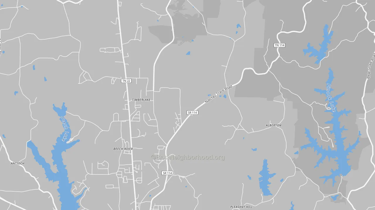 Transit Grade map of Timberlake, TN