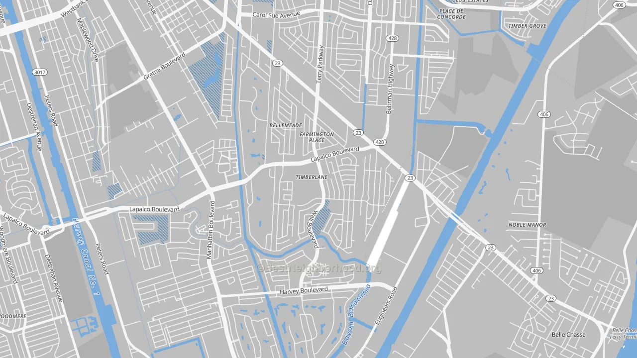 Transit Grade map of Timberlane, LA