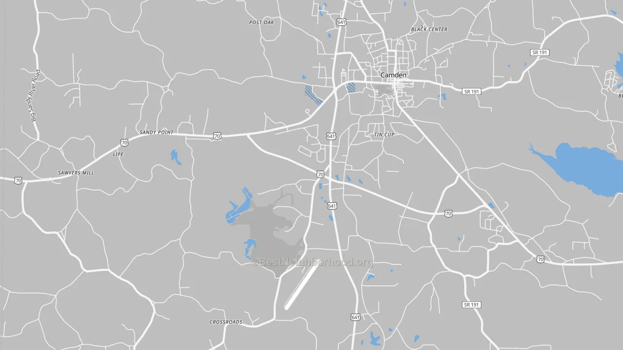Transit Grade map of Tin Cup, TN