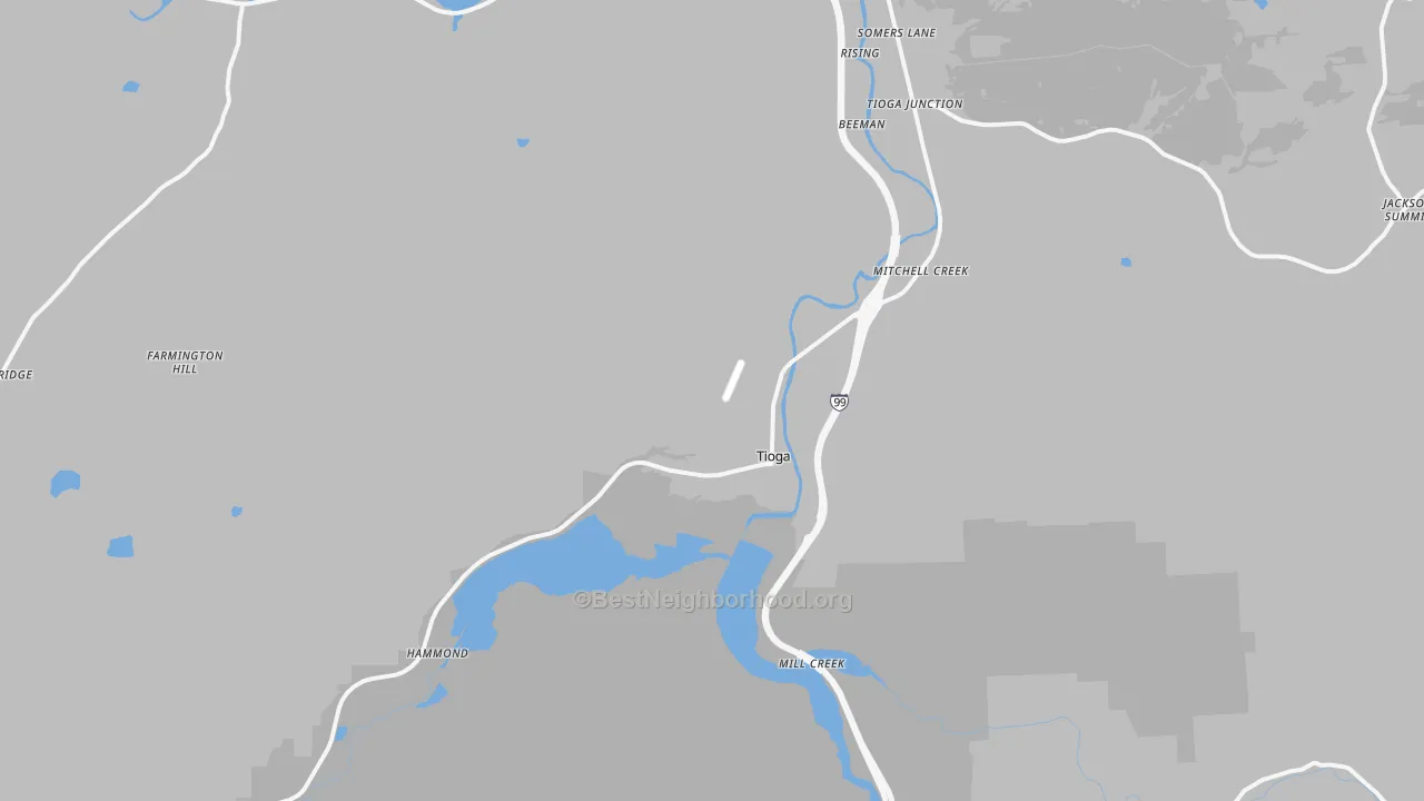 Transit Grade map of Tioga, PA