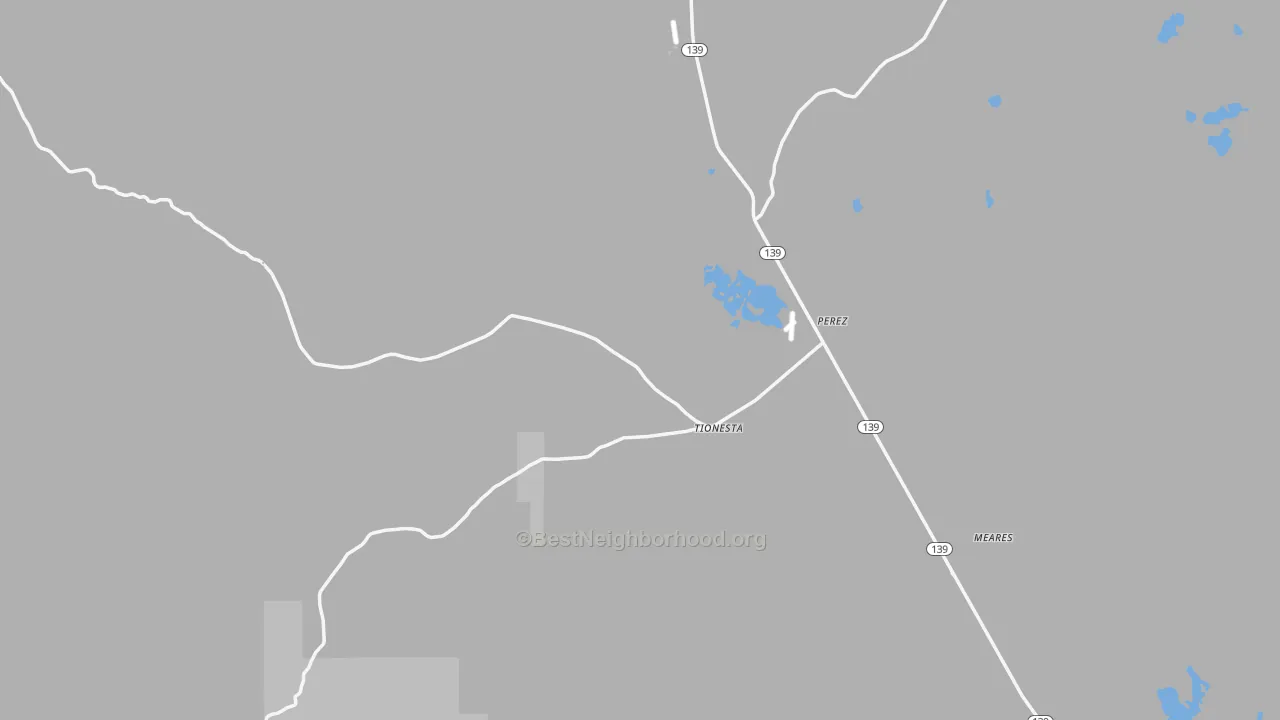 Transit Grade map of Tionesta, CA