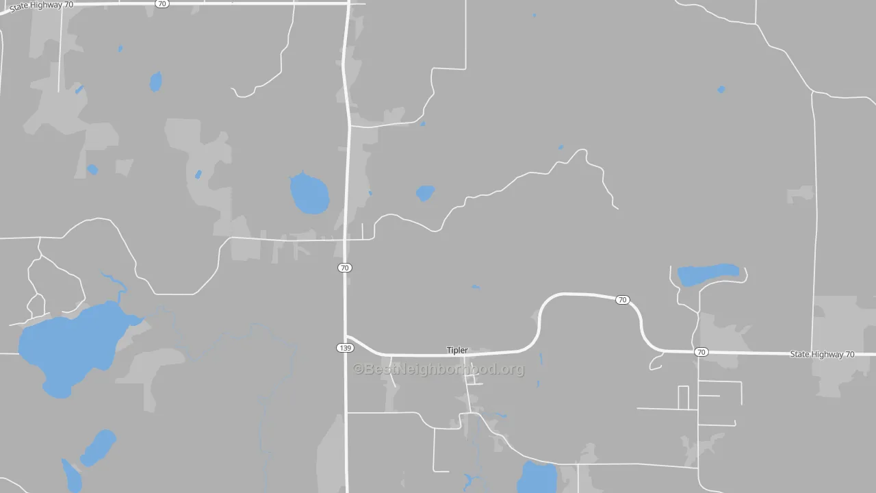 Transit Grade map of Tipler, WI