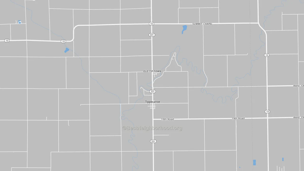 Transit Grade map of Tippecanoe, IN
