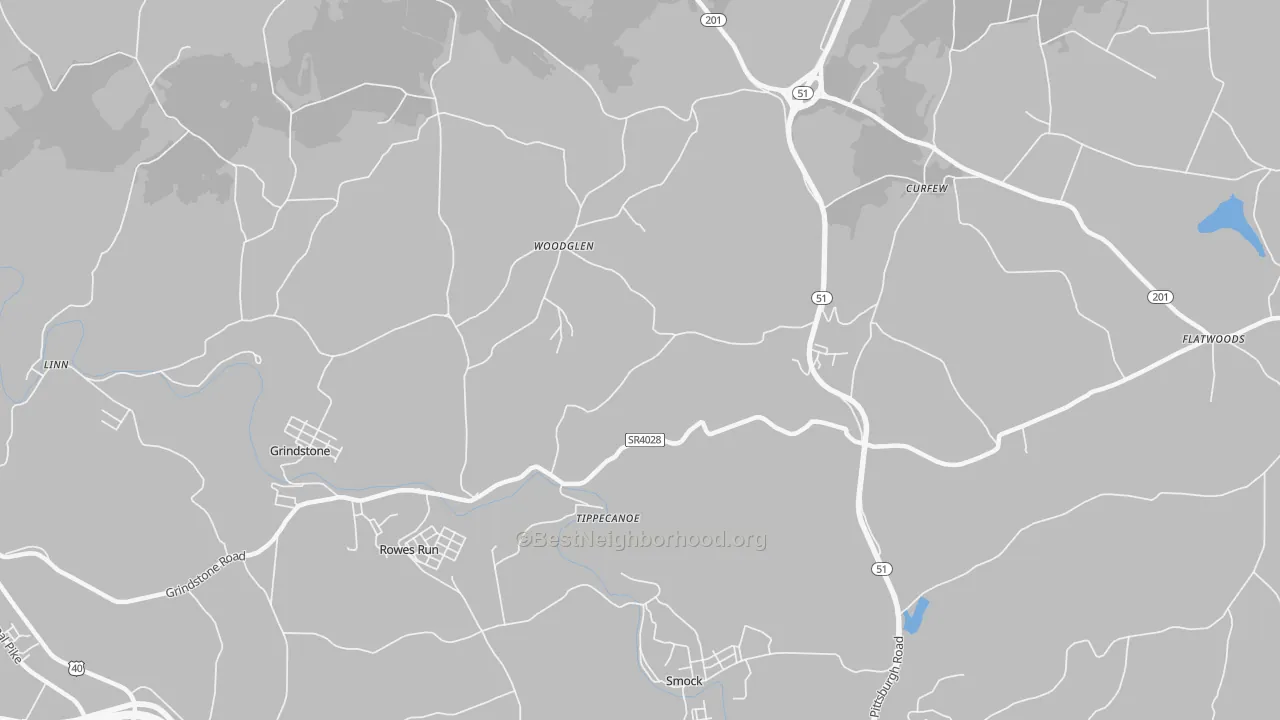 Transit Grade map of Tippecanoe, PA