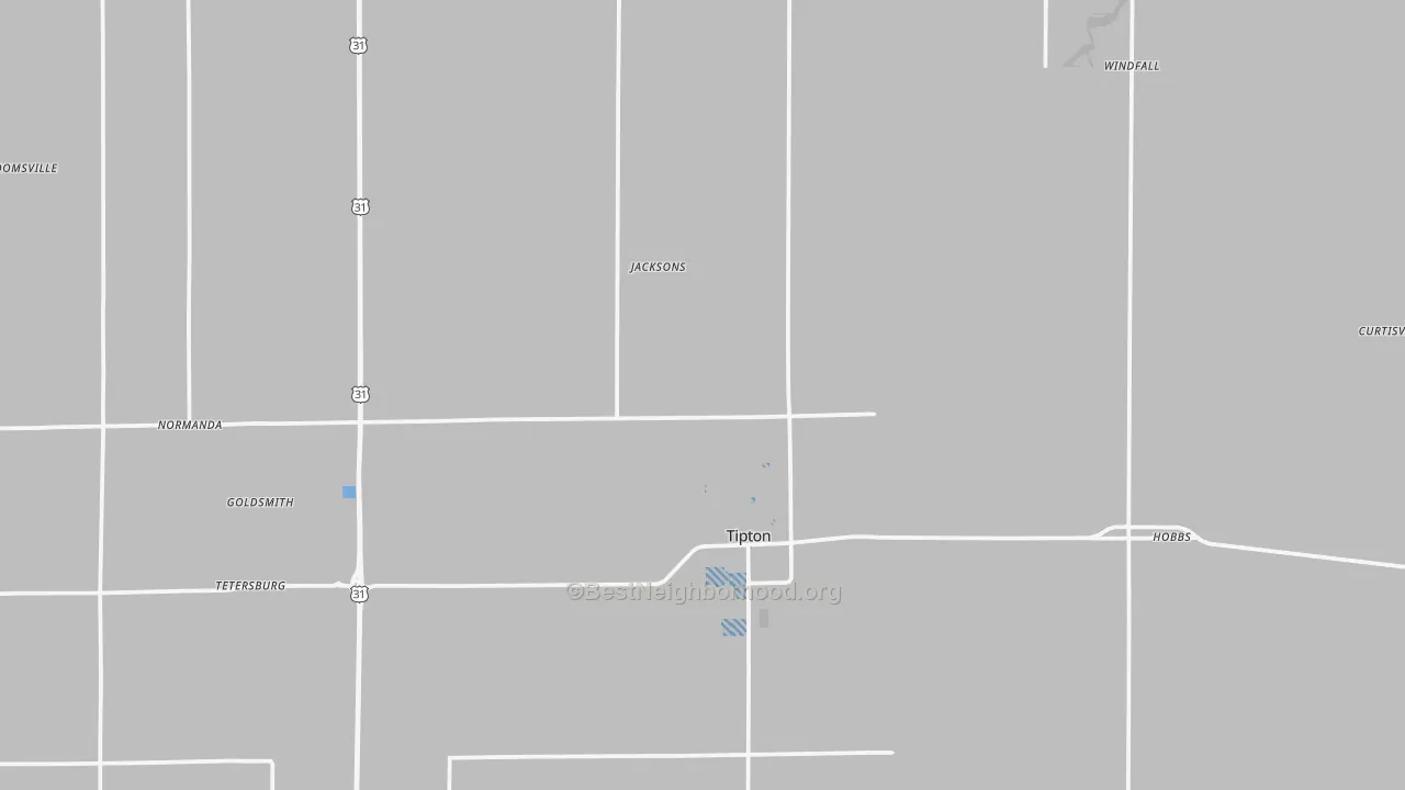 Transit Grade map of Tipton County, IN