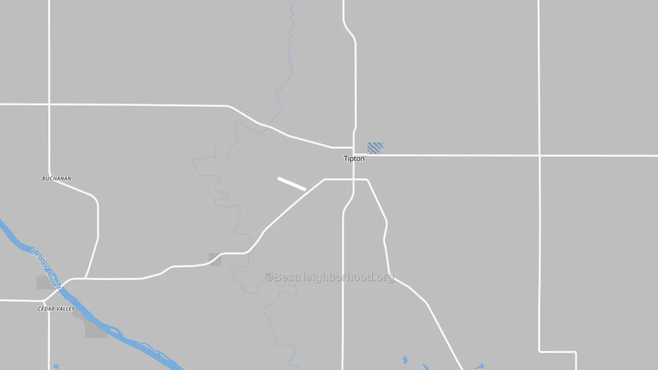 Transit Grade map of Tipton, IA