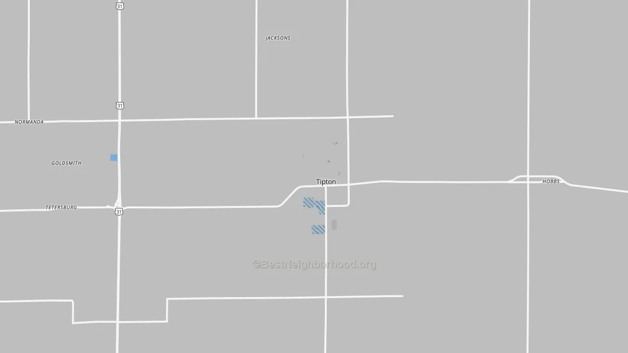 Transit Grade map of Tipton, IN