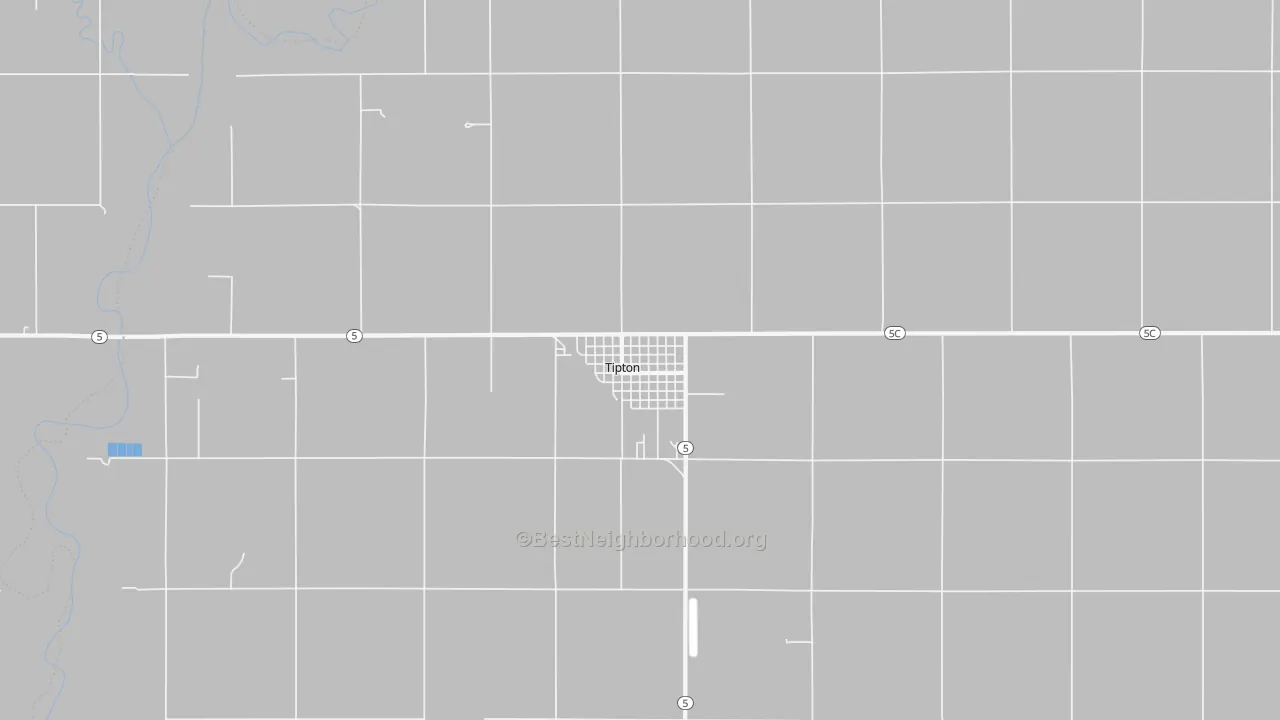 Transit Grade map of Tipton, OK