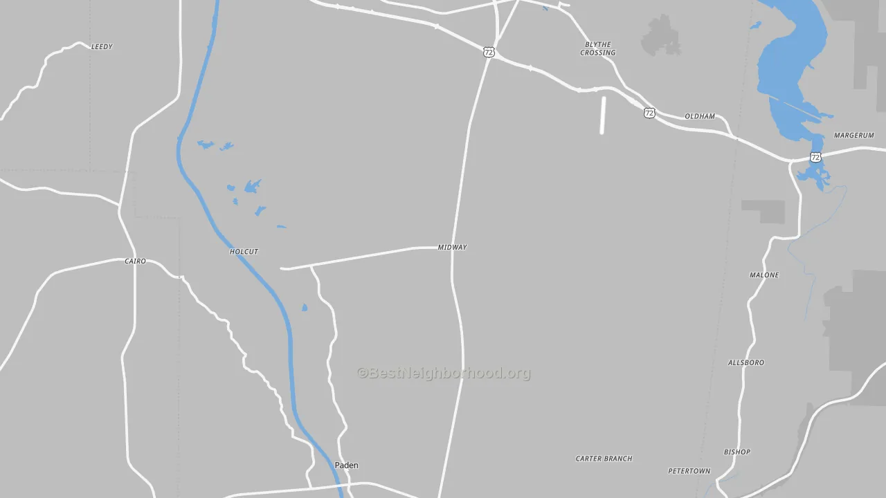 Transit Grade map of Tishomingo County, MS